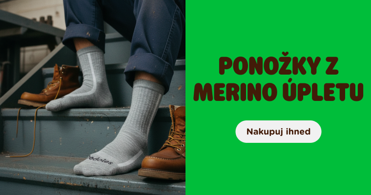  Ponožky z merino úpletu